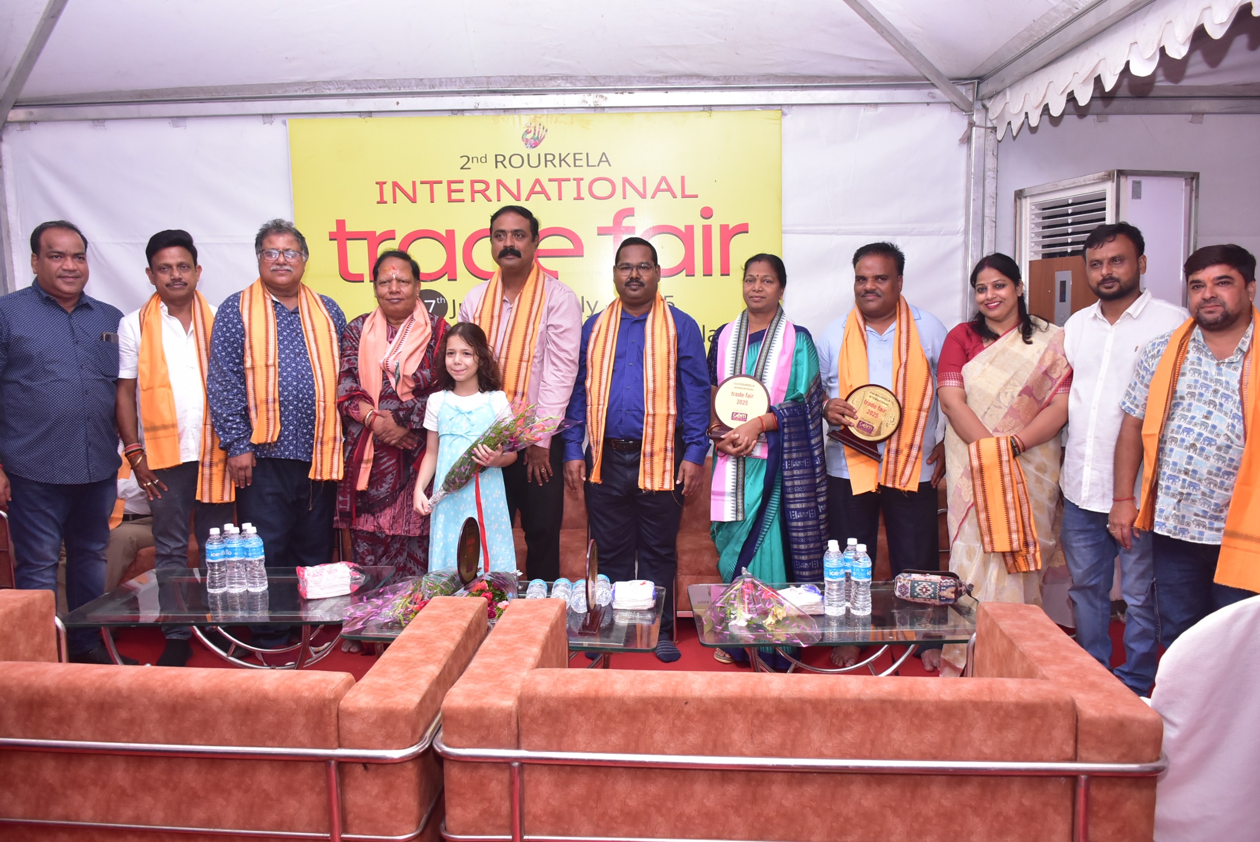 President Sri Moloy Mandal along with VP Sri Bishwanath Dey attended 2nd Rourkela International Trade Fair
